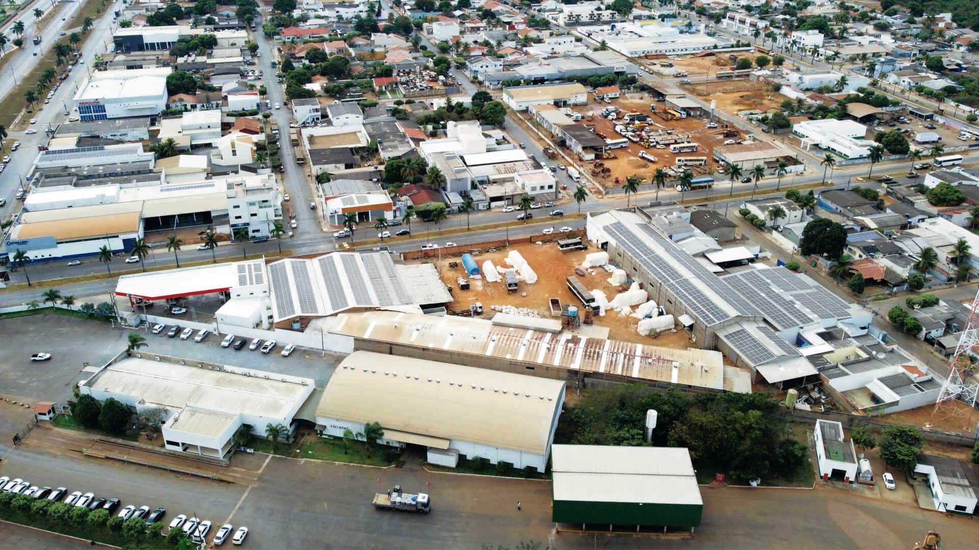 Energia solar industrial - Tecelagem Mato Grosso