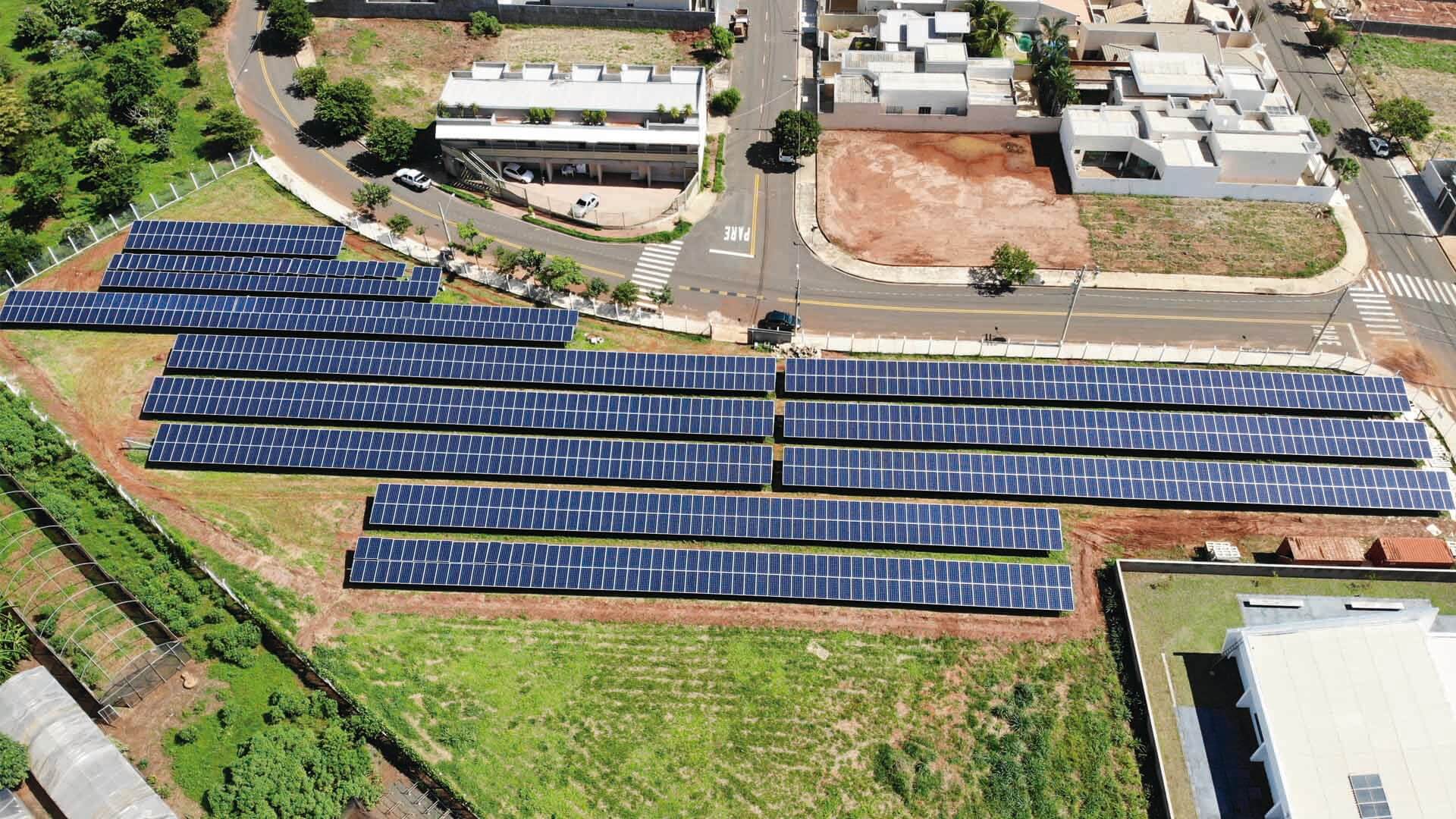 Foto de usina solar Prefeitura de Santa Fé